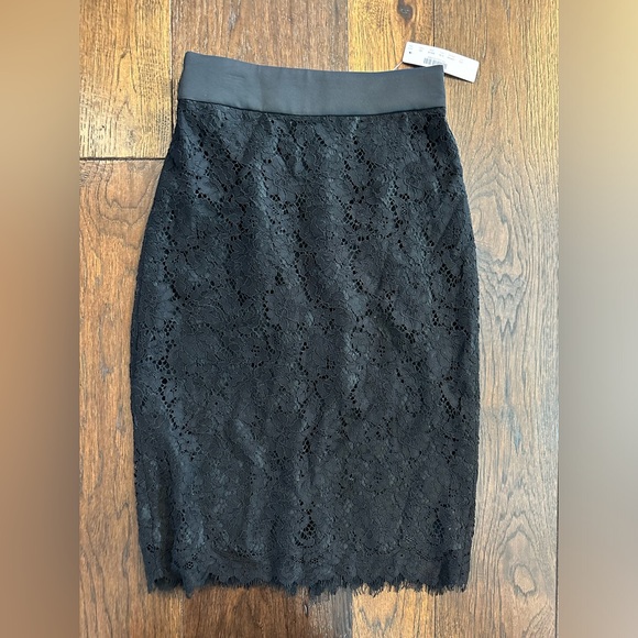 J. Crew Dresses & Skirts - JCrew Women’s Elegant Black Lace Skirt- size OOP
